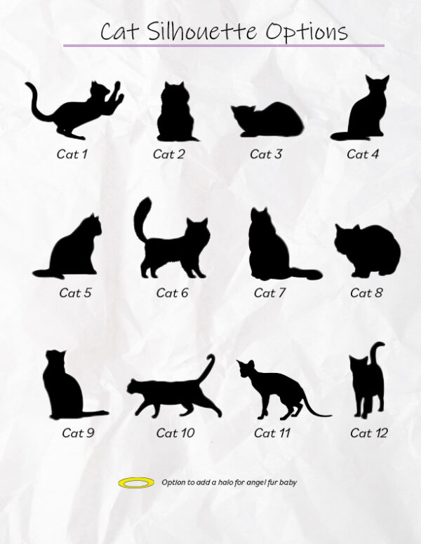 Fur Mom with Pet Names and Outlines - Option to Add Halo for Angel Fur Babies - Image 6