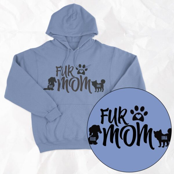 Fur Mom with Pet Names and Outlines - Option to Add Halo for Angel Fur Babies - Image 3