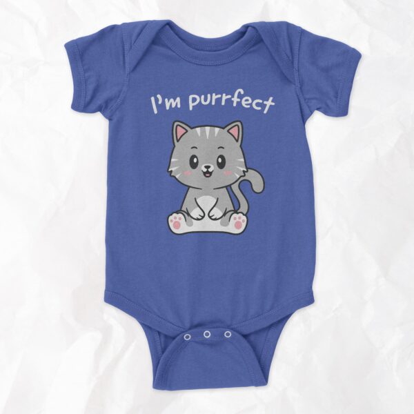 I'm Purrfect - Short Sleeve Onesie - Image 2