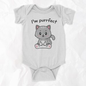 I'm Purrfect - Short Sleeve Onesie