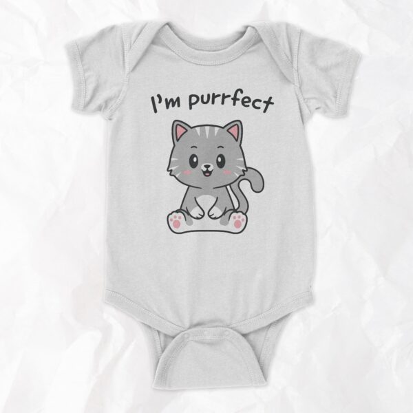 I'm Purrfect - Short Sleeve Onesie