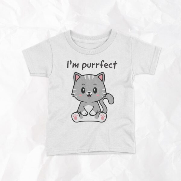 I'm Purrfect - Kids T-Shirt - Image 3