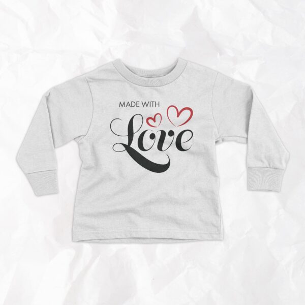 Made with Love - Toddler Long Sleeve - Image 2