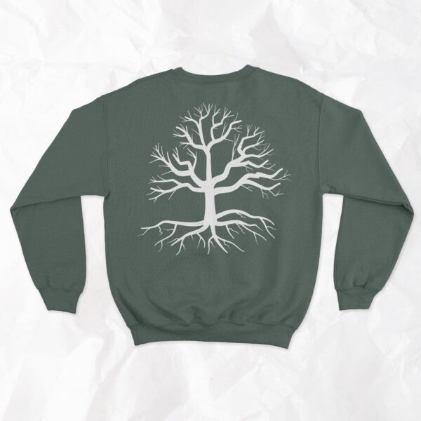 Tree (On Back) - Adult Crewneck - Image 4