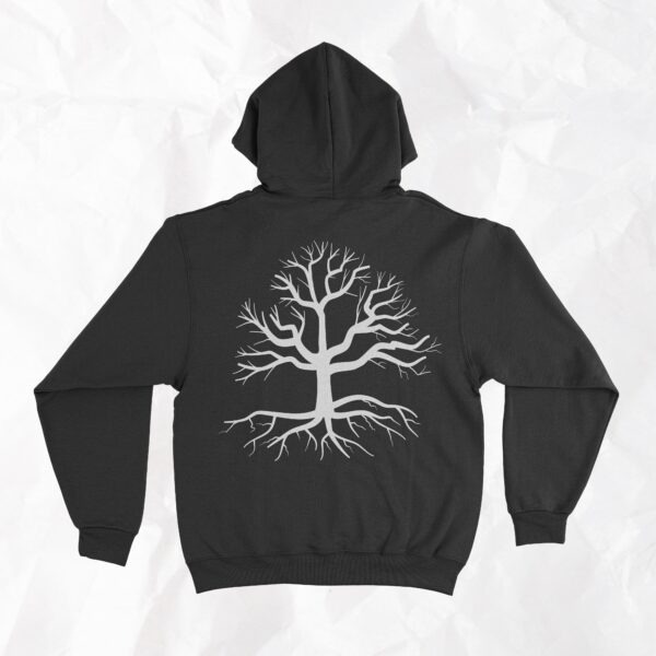 Tree (On Back) - Adult Hoodie - Image 4