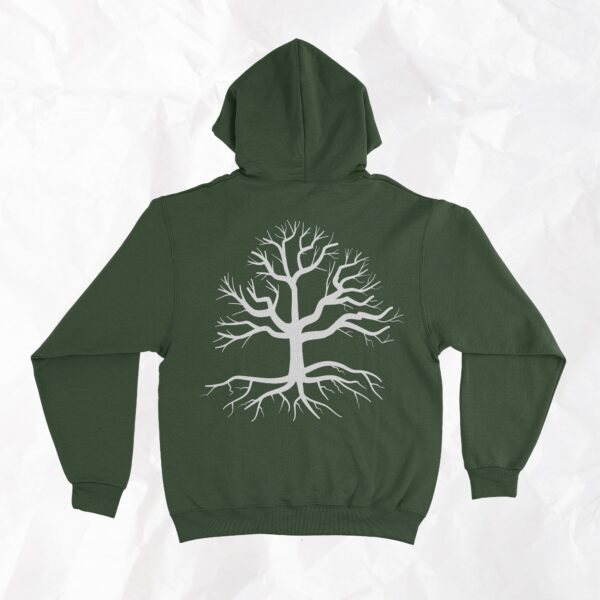 Tree (On Back) - Adult Hoodie - Image 3