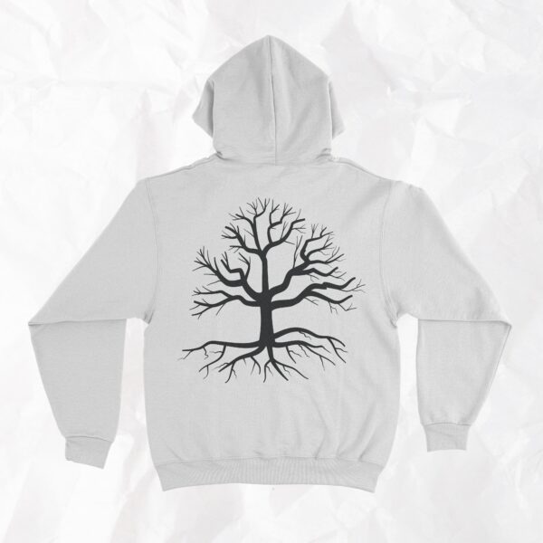 Tree (On Back) - Adult Hoodie - Image 2