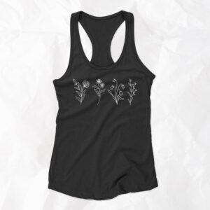 Wildlfowers - Woman Racerback Tank Top