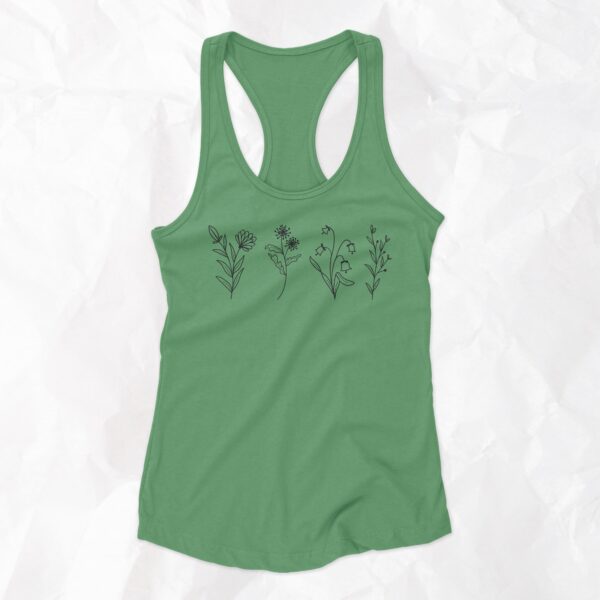 Wildlfowers - Woman Racerback Tank Top - Image 4
