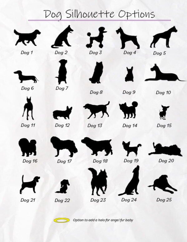 Fur Mom with Pet Names and Outlines - Option to Add Halo for Angel Fur Babies - Image 7