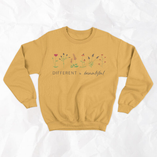Different is Beautiful - Adult Crewneck - Image 3