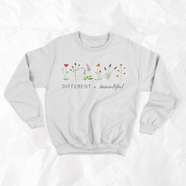 Different is Beautiful - Adult Crewneck - Image 2