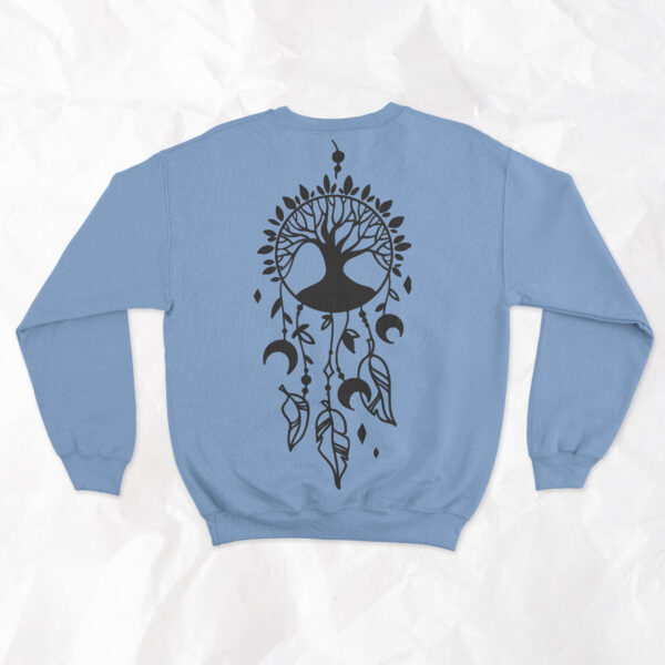 Dreamcatcher (On Back) - Adult Crewneck - Image 5