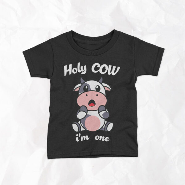 Holy Cow I'm One - Kids T-Shirt - Image 4