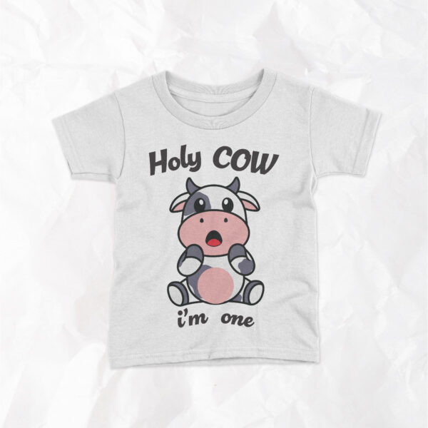 Holy Cow I'm One - Kids T-Shirt - Image 2