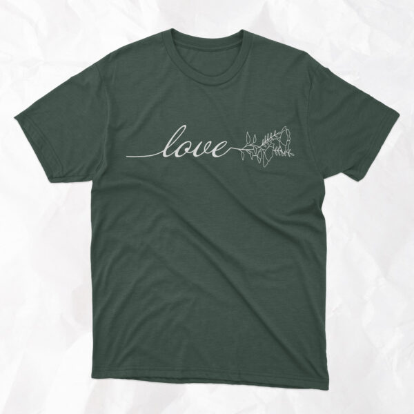 Love Flowers - Adult T-Shirt - Image 3
