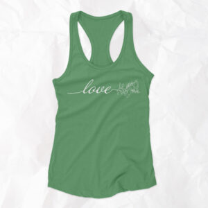 Love Flowers - Woman Racerback Tank Top