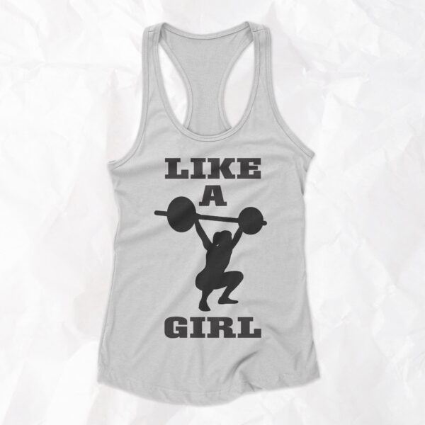Like A Girl (Lift) - Woman Racerback Tank Top - Image 2