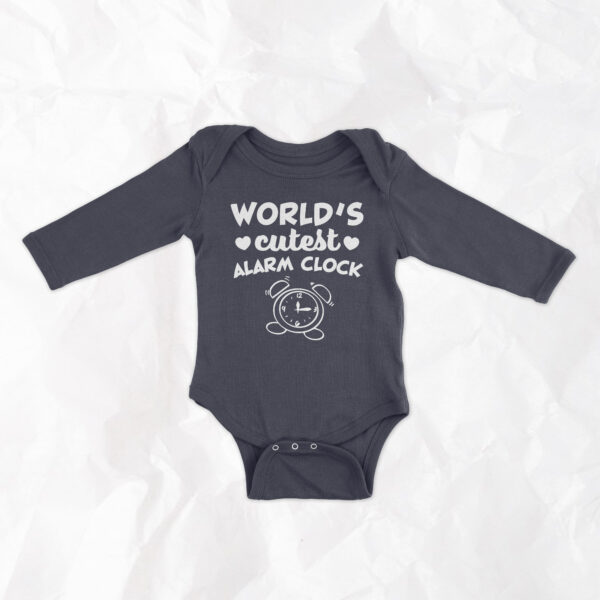 World's Cutest Alarm Clock - Long Sleeve Onesie