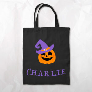 Trick or Treat Bag - Pumpkin with Name