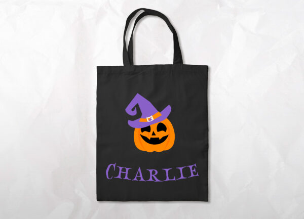Trick or Treat Bag - Pumpkin with Name