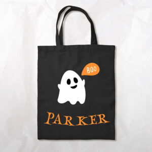 Trick or Treat Bag - Ghost with Name