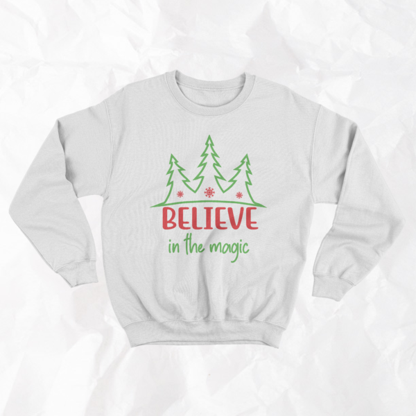 Believe in the Magic (of Christmas) - Adult Crewneck - Image 2