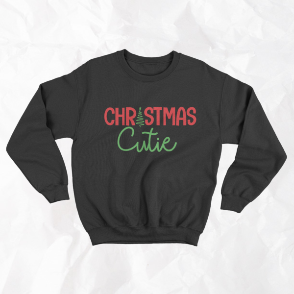 Christmas Cutie - Adult Crewneck - Image 4