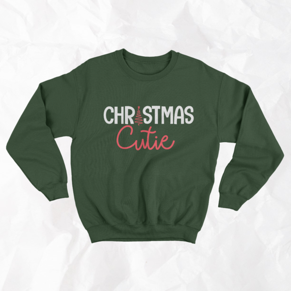 Christmas Cutie - Adult Crewneck - Image 2