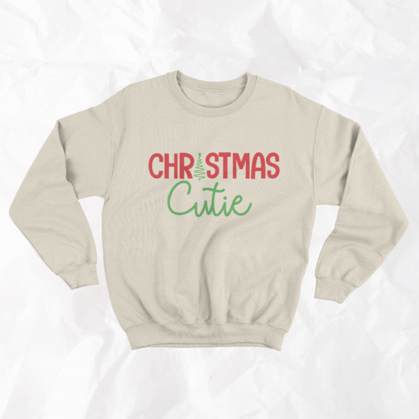 Christmas Cutie - Adult Crewneck - Image 3