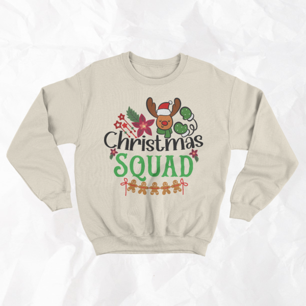 Christmas Squad - Adult Crewneck - Image 4