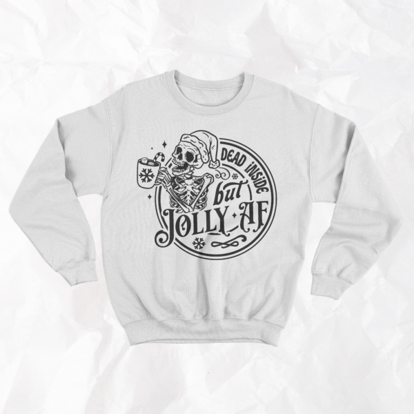 Dead Inside but Jolly - Adult Crewneck - Image 5