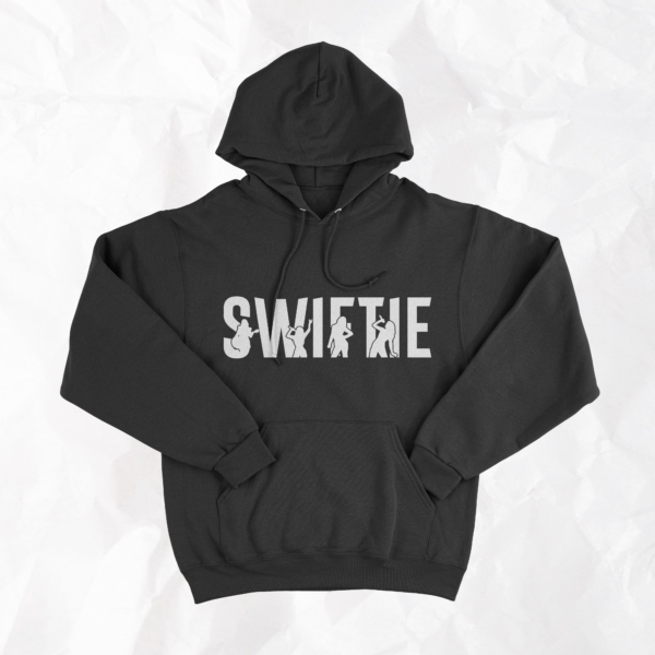 Swiftie with Taylor Outlines - Adult Hoodie - Image 2