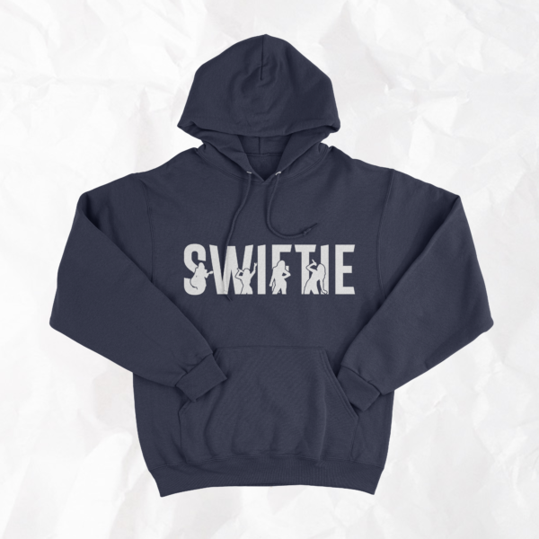Swiftie with Taylor Outlines - Adult Hoodie - Image 3