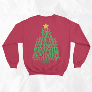Taylor Swift Album Tree (On Back) - Adult Crewneck