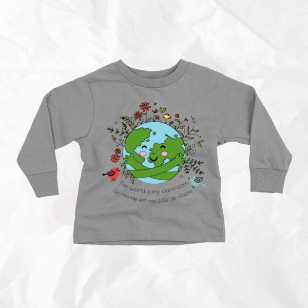 The World Is My Classroom / Le monde est ma salle de classe - Kids Crewneck - Image 3