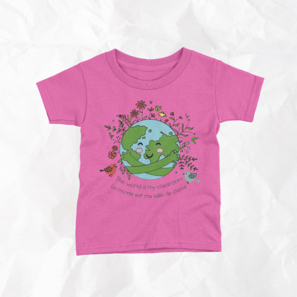 The World Is My Classroom / Le monde est ma salle de classe- Kids T-Shirt - Image 2