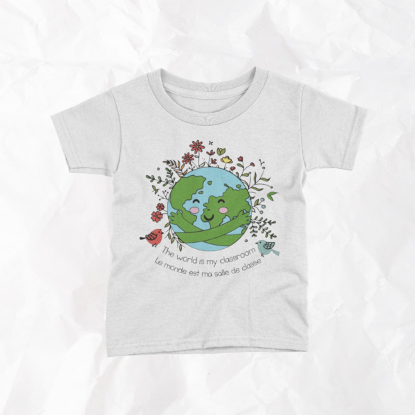 The World Is My Classroom / Le monde est ma salle de classe- Kids T-Shirt - Image 3