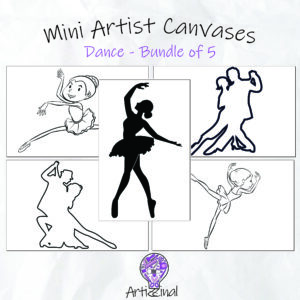 Mini Artist Canvases - Bundle of 5 - Dance
