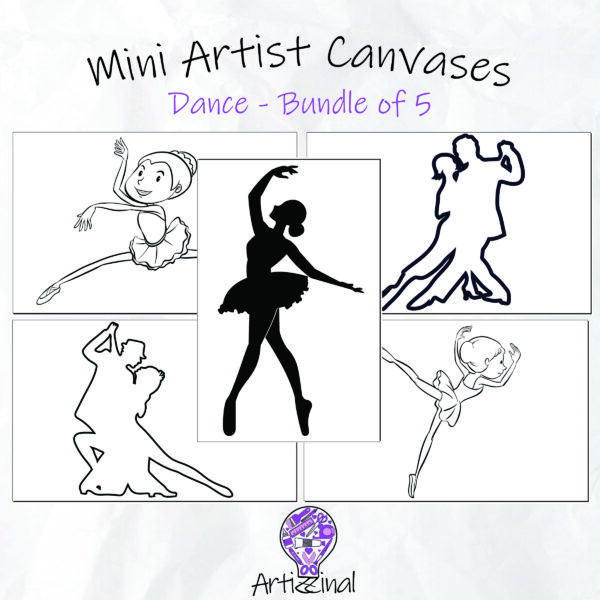 Mini Artist Canvases - Bundle of 5 - Dance