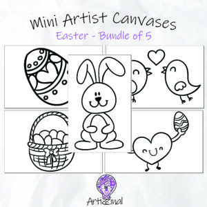 Mini Artist Canvases - Bundle of 5 - Easter
